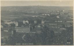 Praha Karlín pohled z vrchu Vítkov