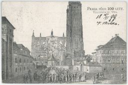 Praha před 100 lety Chrám sv. Víta DA 1899