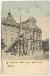 Praha Malá Strana Chrám sv. Mikuláše nakl. Čížek DA