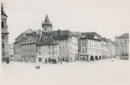 Praha Minařík U radnice olej z r. 1909