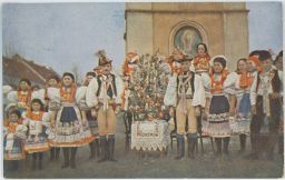 etnografie kroje Boršov Kyjov Hodonín Slovácko hody věnec nakl. Antoš 1927