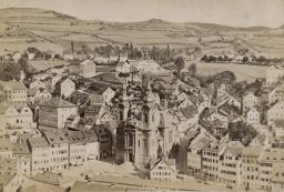 Karlovy Vary, farní kostel sv. Maří Magdaleny od Jeleního skoku, vizitka