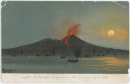 Napoli Neapol Vesuv 1908