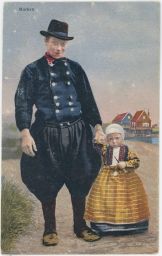 etnografie kroje Marken Švédsko Photochromie
