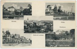 Chvalkovice Náchod zámek vilky hostinec koupaliště 1940
