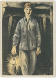 horník Antonín Homolka bolševická propaganda Klement Gottwald 1949