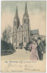 Praha Vinohrady Mírové náměstí Bazilika svaté Ludmily DA