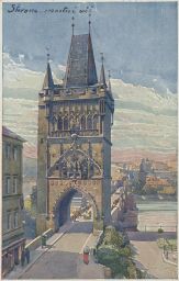 Praha Staroměstská mostecká věž Šetelík 1922