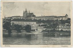 Praha Hradčany Vltava Reich 1915