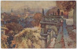 Praha Malá Strana Fürstenbergská zahrada Šetelík 1927