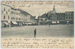 Kroměříž Kremsier Velké náměstí nakl. Schembera DA 1901