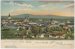 Kroměříž Kremsier celkový pohled nakl. Schembera DA 1902