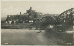Trenčín most hrad 1935