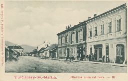 Turčiansky Svatý Martin Hlavna ulica odshora DA