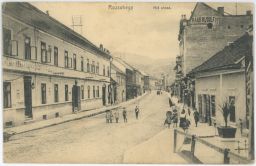Ružomberok Rózsahegy Mostní ulice lidé Haas Rudolf 1913