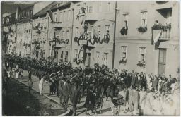Žilina průvod oslavy foto Tatra 1928
