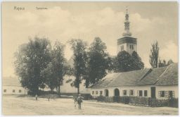 Rajec Žilina kostel náměstí chaloupky lidé