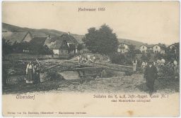 povodeň Albrechtice Olbersdorf Krnov Bruntál armáda c.k. DA 1903