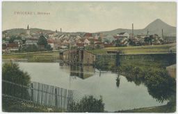 koupaliště plovárna Cvikov Zwickau in Böhmen Česká Lípa 1917