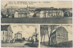 Velká Ves Velkoves Grossdorf Broumov Náchod Kroupa Warenhandl