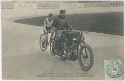 cyklistické závody za motorovým vodičem Fossier Francie 1906