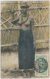 erotika akt nahota etnografie mladá žena Dakar Afrika 1912