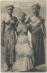 erotika akt nahota etnografie tři mladé ženy Afrika
