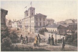 železnice nádraží Praha střed 1850 repro VF