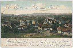 Česká Lípa Leipa nakl. Hamann celkový pohled 1913