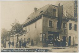 Louny Vrchlický rodný dům papír knihy 1922