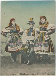 etnografie kroje Slovácko razítko Dělostřelecká setnina 1918