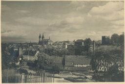 Eger Cheb celkový pohled razítko Reich 1938