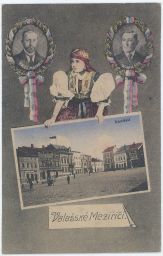 Valašské Meziříčí Vsetín náměstí Masaryk Wilson REPRINT