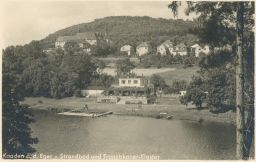 plovárna koupaliště Kadaň Chomutov 40. léta