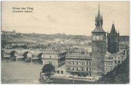 Praha Staroměstské mlýny Karlův most nakl. Jedlička