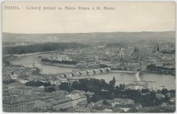 Praha celkový pohled Malá Strana Staré Město 1911