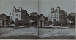 Mariánské Lázně, katolický kostel Nanebevzetí Panny Marie, stereofotografie
