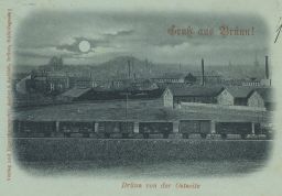 železnice nádraží vagóny Brno noční DA 1899