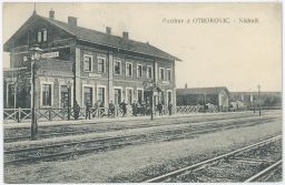 železnice nádraží Otrokovice Zlín 1907