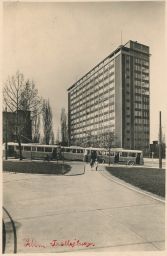 Zlín Baťa mrakodrap dopravní podnik trolejbusy Grafo Čuda 1946