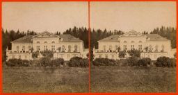 Mariánské Lázně, kavárna Bellevue, stereofotografie