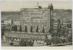 Gottwaldov Zlín mrakodrap bus staré sociální 1952