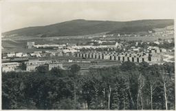 Otrokovice Baťov zástavba nakl. Hradil 1938 PANORAMA