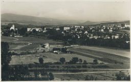 Valašské Meziříčí Vsetín hřiště celkový pohled razítko Výstava Slovácka 1937