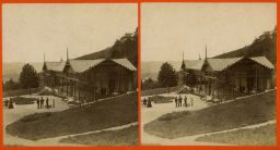 Lázně Kynžvart, Pitná hala, Trinkhalle, stereofotografie