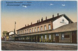 železnice nádraží Sighetu Marmației Sihoť Máramarossziget 1918 Rumunsko