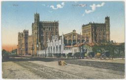 železnice nádraží Wien Nordbahnhof 1907