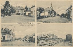 železnice nádraží hotel Szechenyi Čop Ukrajina 1924
