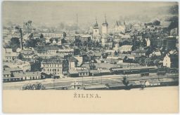 železnice nádraží Žilina nakl. Pálka 1922