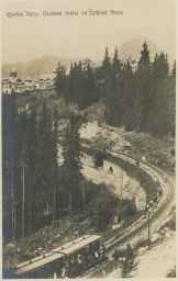 železnice zubačka Štrbské Pleso Vysoké Tatry Made in France 1920